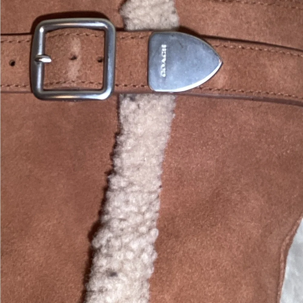 Coach shearling boots size 7